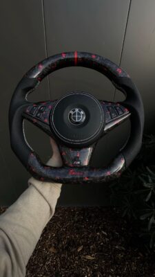 BMW 5 SERIES E46 E60 E61 / 6 SERIES E63 E64 Carbon Fiber Steering Wheel